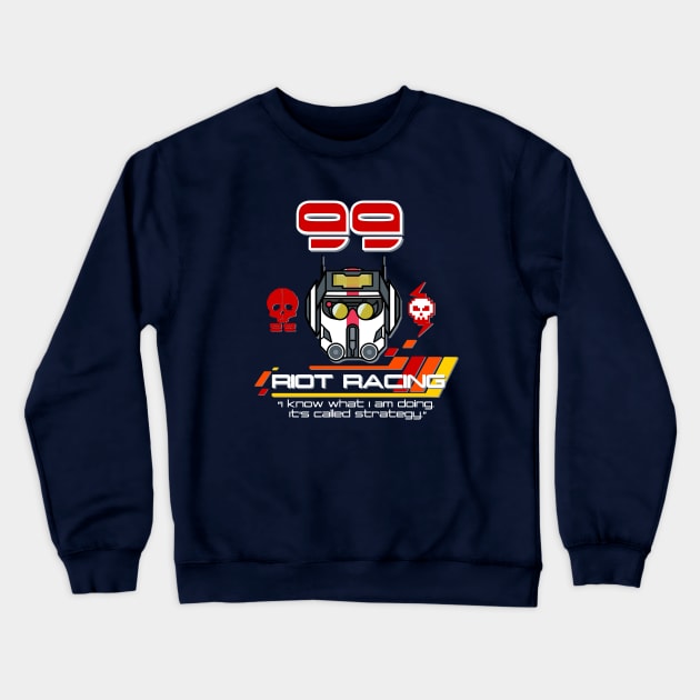 Riot Racing 2.0! Crewneck Sweatshirt by wanderlust untapped